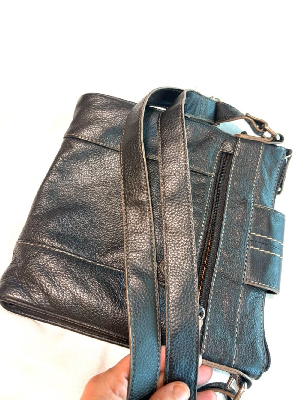 Vintage Tignanello purse black leather - Picture 5 of 13